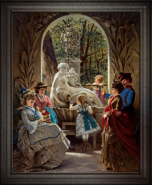 The Beautiful Fountain by Anton Ebert Classical Fine Art Reproduction